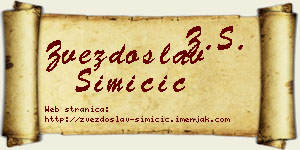 Zvezdoslav Simičić vizit kartica